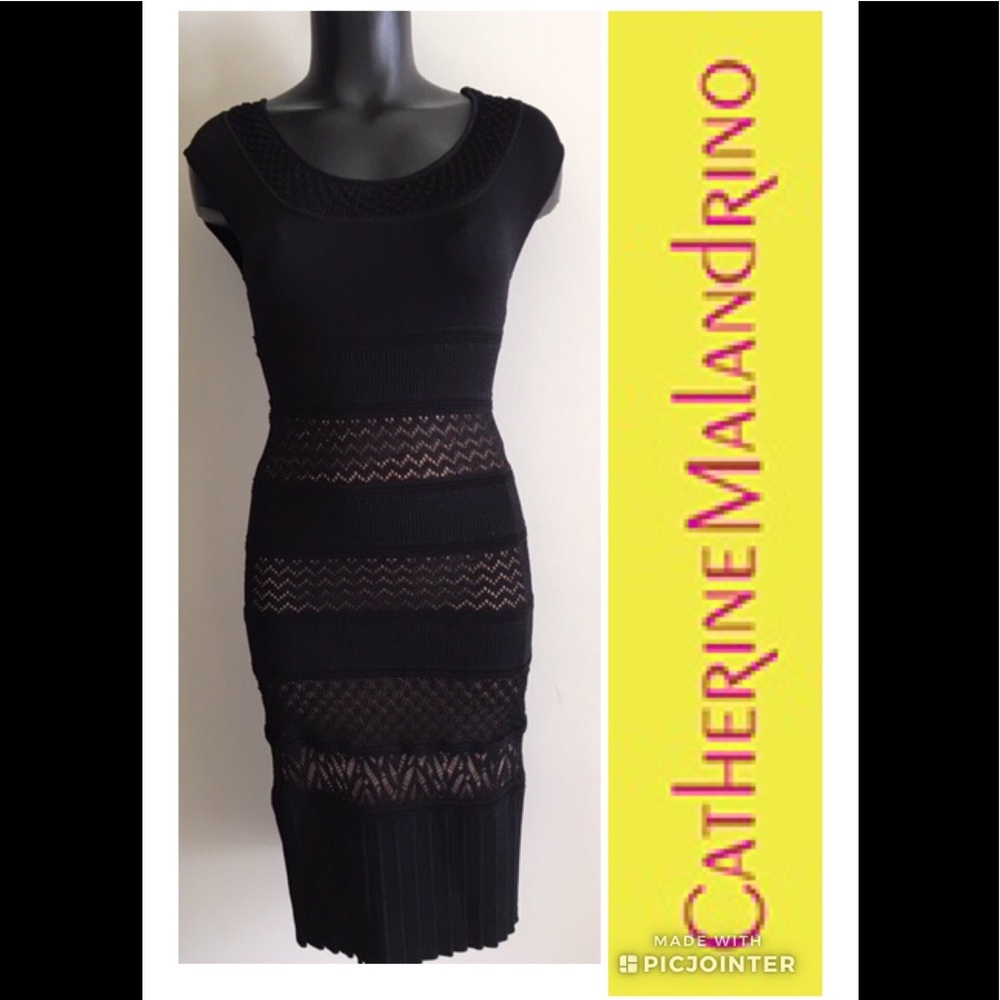 Catherine Malandrino Black Knit Dress
